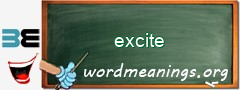 WordMeaning blackboard for excite